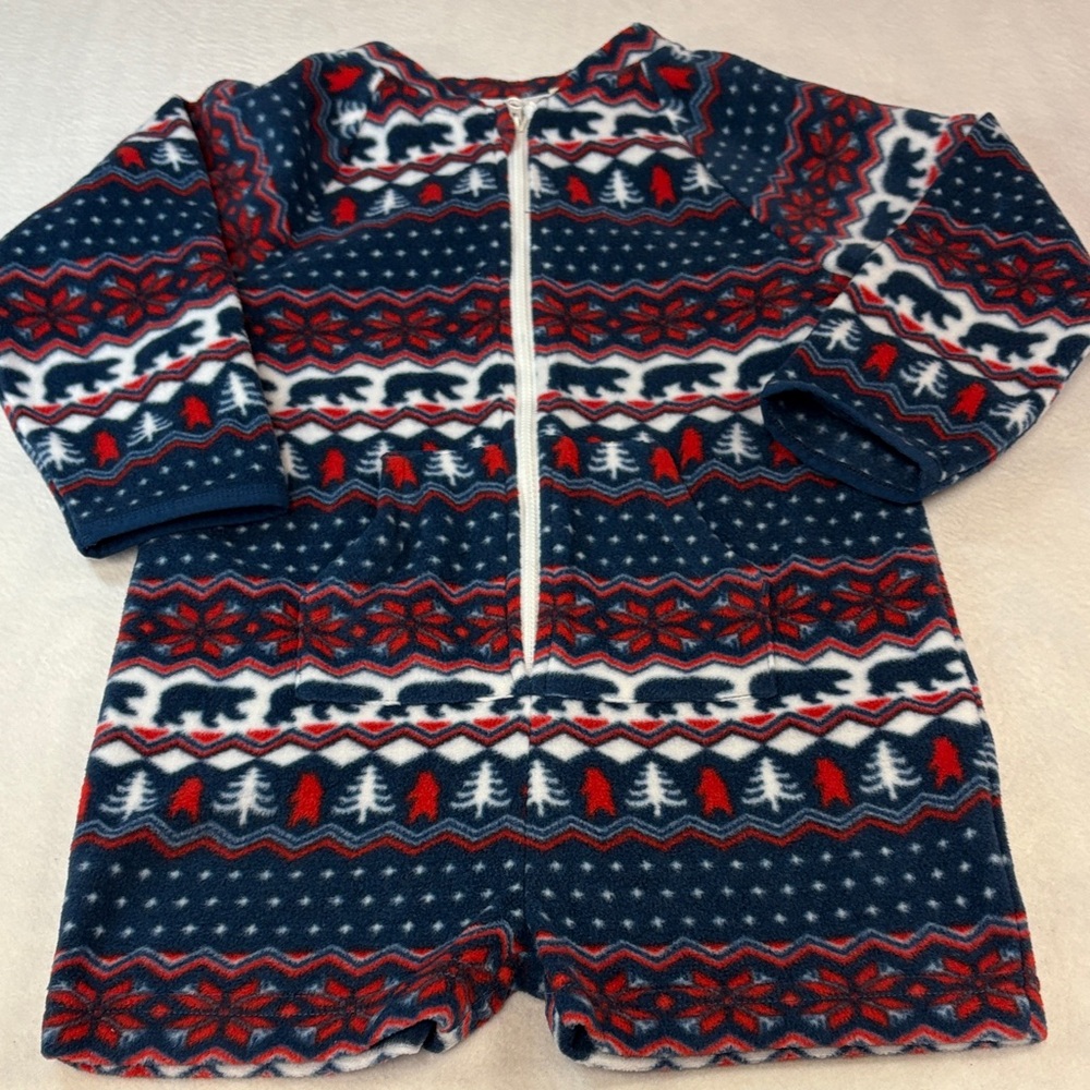Chubbies Red and Blue Patterned Onesie